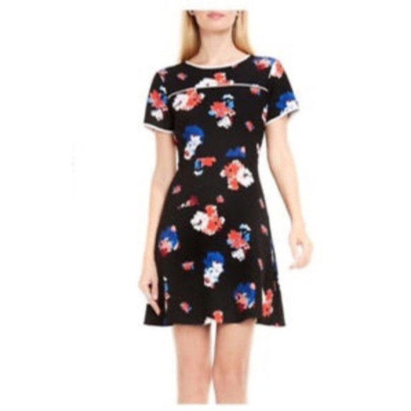 SOLD Vince Camuto Floral Fit & Flare Dress Sz 14 - Picture 8 of 8